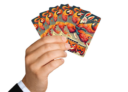 Jack-O’-Lantern Drums & The Kabuki Rabbit Playing Cards