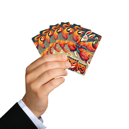 Jack-O’-Lantern Drums & The Kabuki Rabbit Playing Cards
