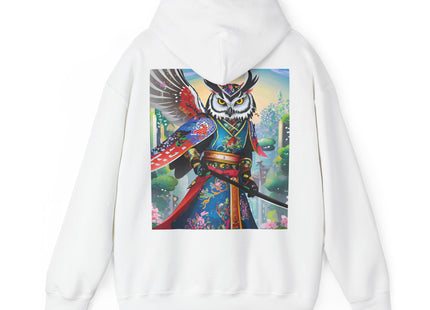 Cyberpunk Samurai Owl – Heavy Blend™ Hooded Sweatshirt