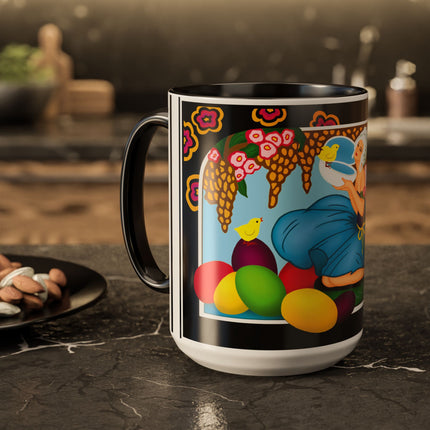Blooms and Chicks Colorful Mugs (11oz, 15oz)
