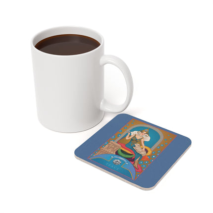 Aries Zodiac Design – April & Diamond | Cork Back Coaster