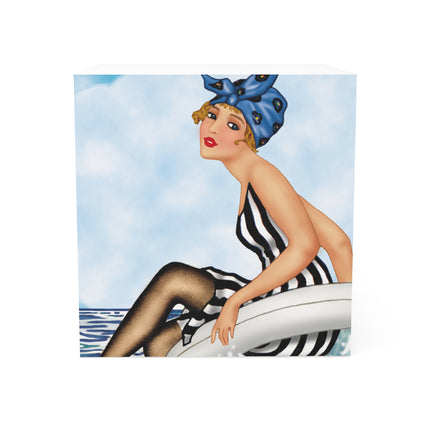 Playful Waves and Fashion Follies Note Cube