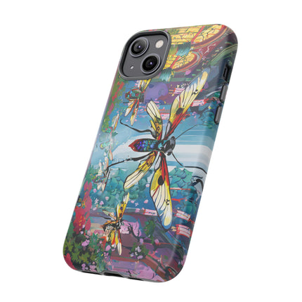 Neon Swarm Phone Cases