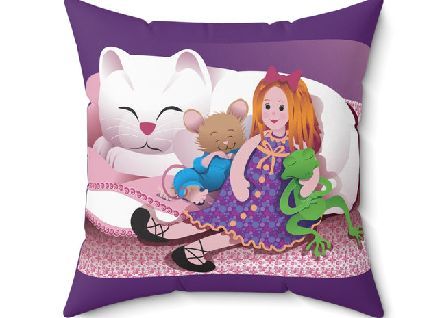 Joy of Friendship Spun Polyester Square Pillow