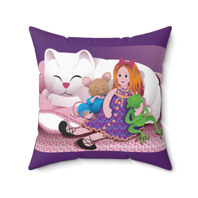 Joy of Friendship Spun Polyester Square Pillow