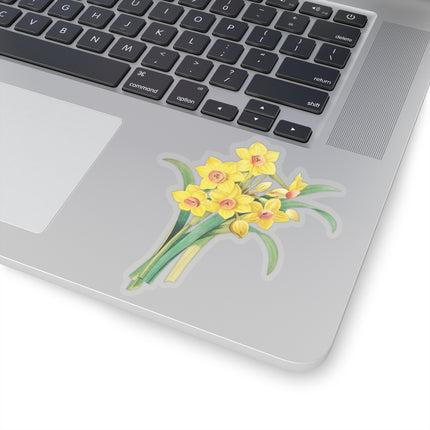 Chinese Sacred Lily botanical illustration by Pierre-Joseph Redouté Kiss-Cut Stickers (4 Sizes)