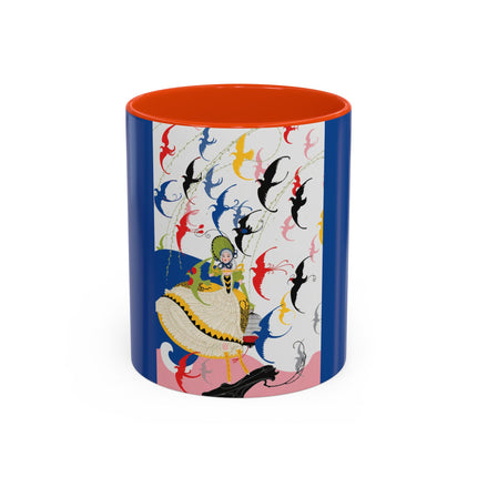 Flight of the Songbirds Colorful Mugs – Theatrical Whimsy & Colorful Harmony
