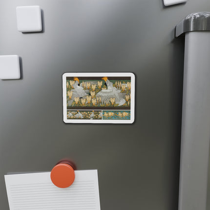 Cockatoos and Magnolia by Maurice Pillard Verneuil Die-Cut Magnets (5 Sizes)