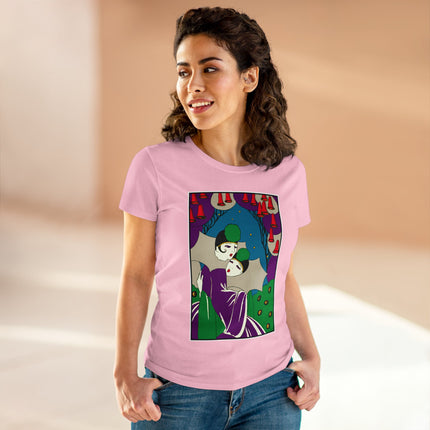 Two Pierrots Women's Midweight Cotton Tee