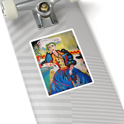 A Mulher by Amadeo de Souza-Carosa Kiss-Cut Stickers (4 Sizes)