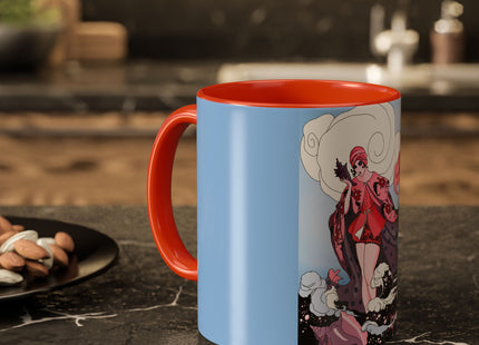 Goddess of the Swirling Sea Colorful Mugs (11oz, 15oz)