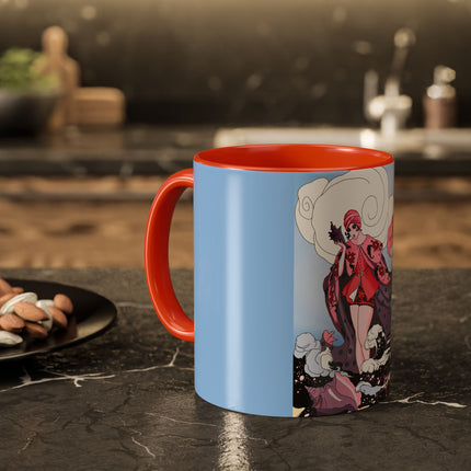 Goddess of the Swirling Sea Colorful Mugs (11oz, 15oz)