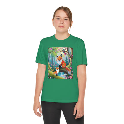 Mischievous Fox Youth Competitor Tee – Forest Fun & Whimsical Adventure
