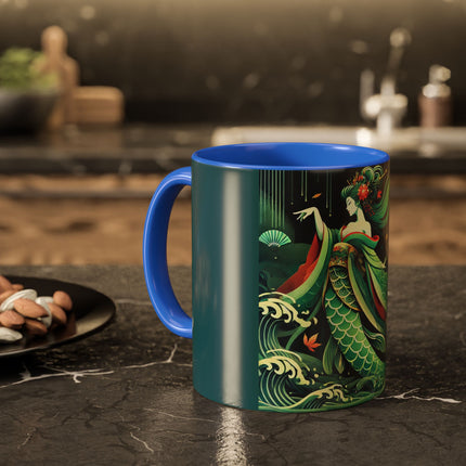 Mermaid Queen Rising from the Deep Colorful Mugs (11oz, 15oz)