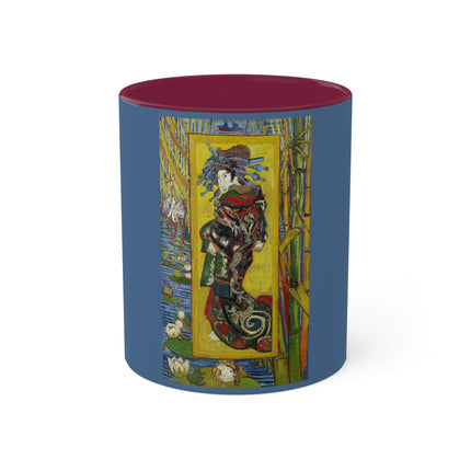 Courtesan (after Eisen) by Vincent Van Gogh Colorful Mugs, 11oz