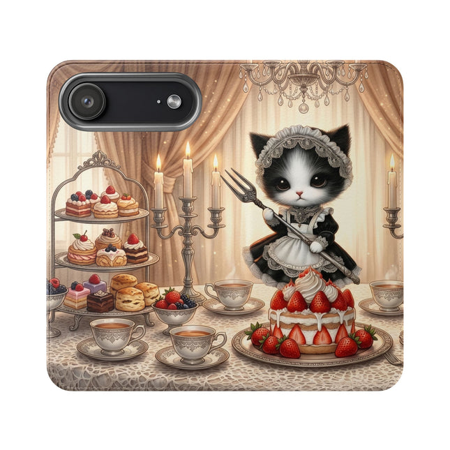 🍓🐱 The Patisserie Kitten Flip Case – Sweet Charm & Storybook Delight