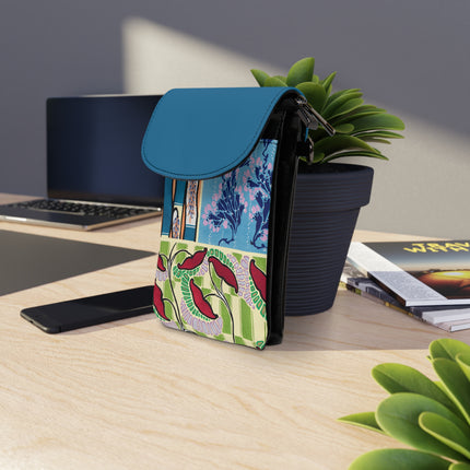 Floral Pattern by Emile-Alain Séguy Small Cell Phone Wallet