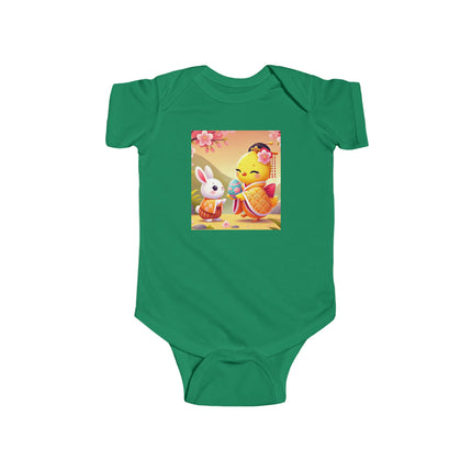 Whimsical Springtime Exchange Infant Fine Jersey Bodysuit