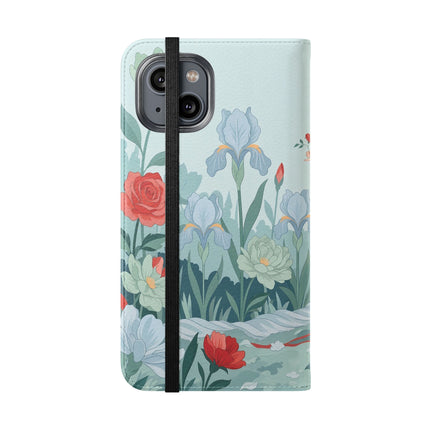 🌹💌 The Secret Rose Garden Courtship Flip Case – Art Deco Floral Romance
