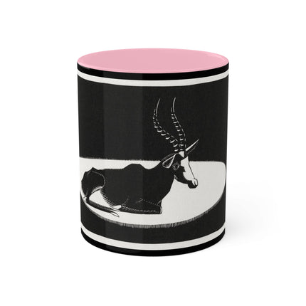 “Goat” (“Blesbok”) by Samuel Jessurun de Mesquita Colorful Mugs, 11oz