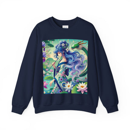 Fairy of the Koi Pond Heavy Blend™ Crewneck Sweatshirt