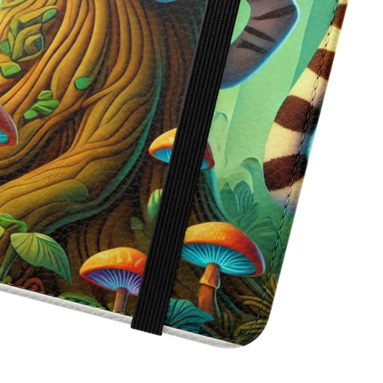 🐅🌿 Silent Stripes Flip Case – Stealth, Grace & Enchanted Forest