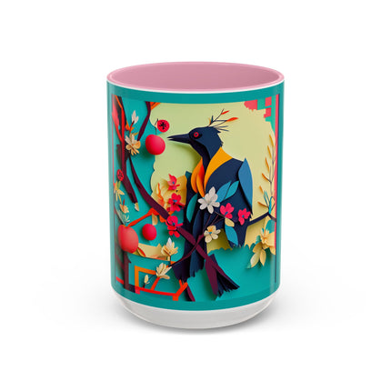 Curious Crow Colorful Mugs (11oz, 15oz)