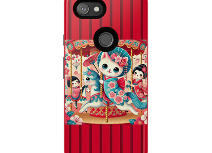 Geisha Kitten's Enchanted Carousel Phone Cases