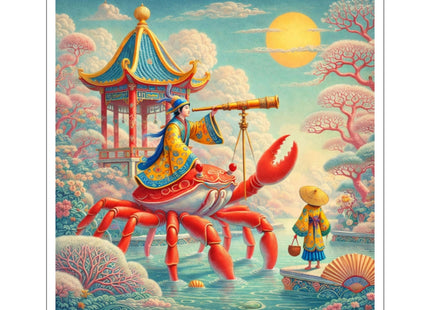 The Celestial Crab Navigator Kiss-Cut Stickers (4 Sizes)