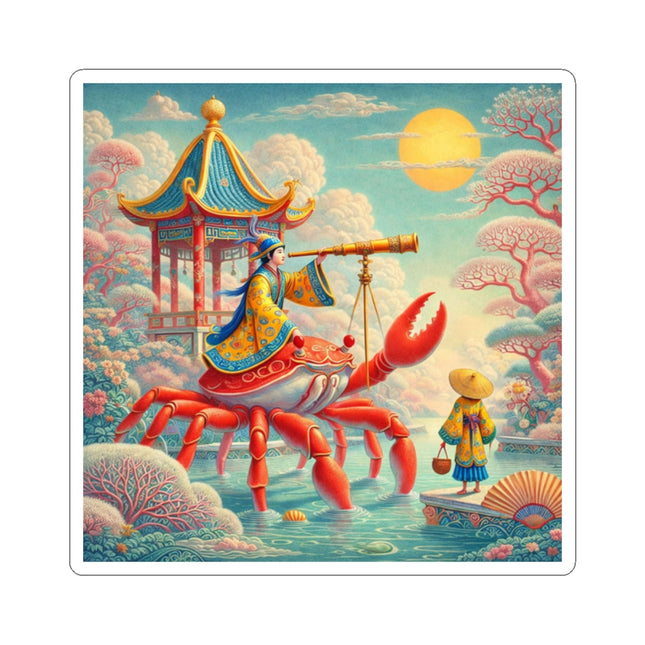 The Celestial Crab Navigator Kiss-Cut Stickers (4 Sizes)