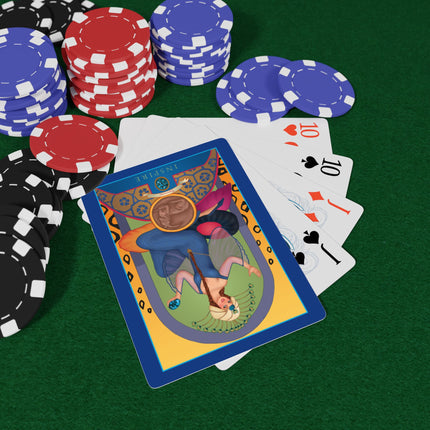 December & Tanzanite (from the Gem Series) by Sofia Chiostri Playing Cards