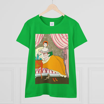 A Moment of Elegance and Comfort Women's Midweight Cotton Tee