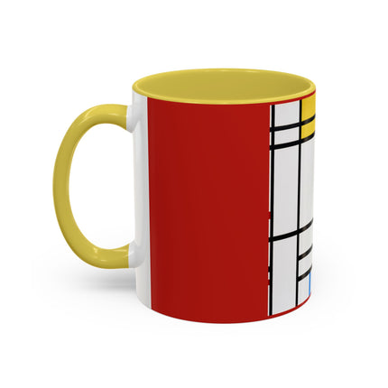 Place de la Concorde by Piet Mondrian Colorful Mugs (11oz, 15oz)
