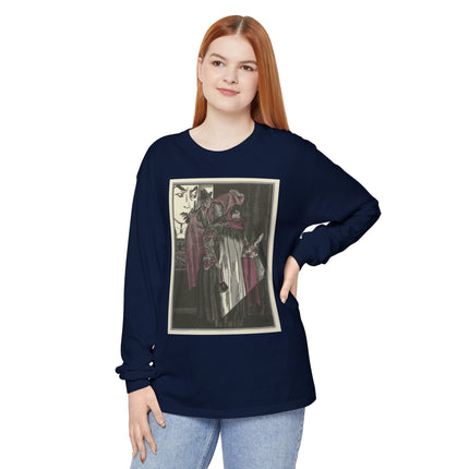 L’écran by Fernand Siméon Garment-dyed Long Sleeve T-Shirt