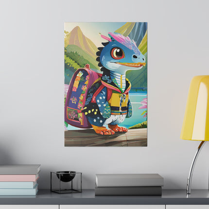 Baby Raptor Matte Canvas, Stretched, 0.75"