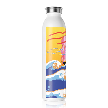 Golden Seas and Whimsical Dreams Slim Water Bottle