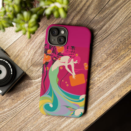 Mermaid Dive Phone Case – Vibrant Waves & Playful Elegance