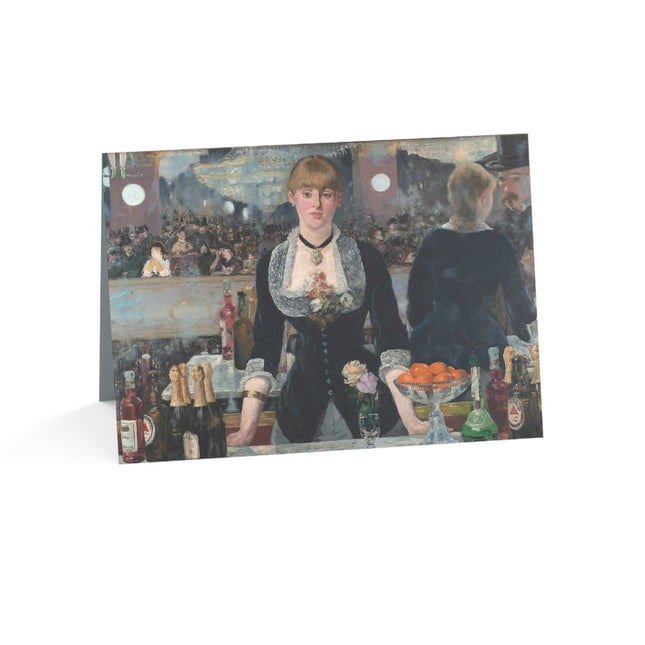 A Bar at the Folies-Bergère by Edouard Manet Greeting Cards (1, 10, 30, and 50pcs)