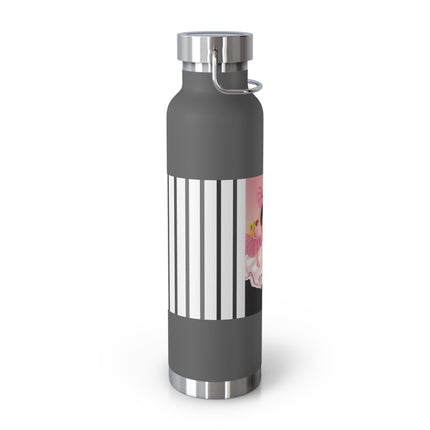 Pierrot & Fairies Dressed in Pink by Sofia Chiostri Copper Vacuum Insulated Bottle, 22oz