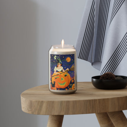 🧙‍♀️🎃 The Witch Of Pumpkin Moon Hollow Scented Soy Candle – Whimsical Halloween Magic