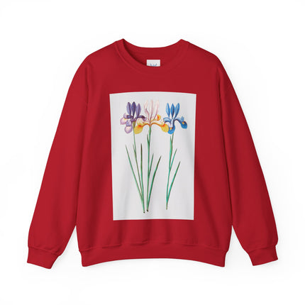 Blue Iris by Anselmus Boëtius de Boodt Heavy Blend™ Crewneck Sweatshirt