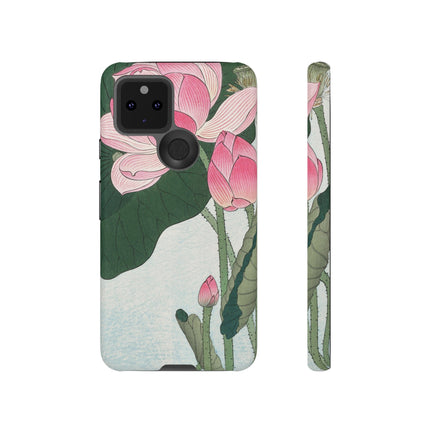 Blooming Lotus Flowers by Ohara Koson Phone Cases
