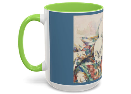 The Three Skulls by Paul Cézanne Colorful Mugs (11oz, 15oz)