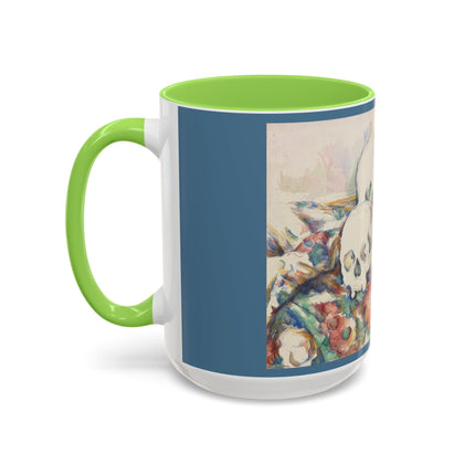 The Three Skulls by Paul Cézanne Colorful Mugs (11oz, 15oz)