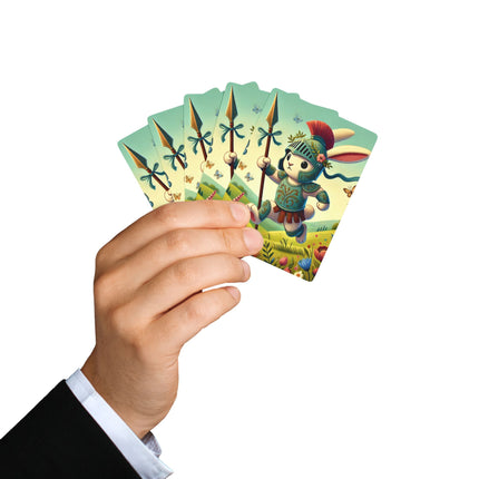Rabbit Gladiator Playing Cards