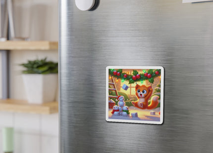 Naughty or Nice Kitten Christmas Die-Cut Magnets (5 Sizes)