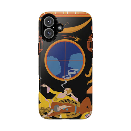 Art Deco Lounge Phone Case – Opulent Smoke & Timeless Glamour
