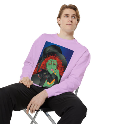 Mirror, Mirror A Witch's Touch Unisex Garment-Dyed Sweatshirt