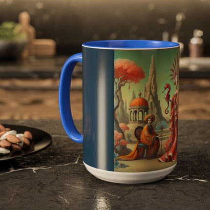 The Seahorse Court Colorful Mugs (11oz, 15oz)