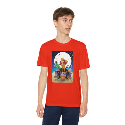 Moonlit Pirate Halloween Youth Competitor Tee